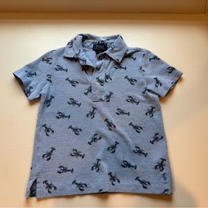 Boys Ralph Lauren polo lobster print, 3T. Excellent condition!